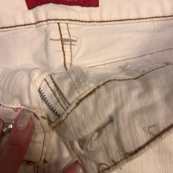 Woman's size 10 Guess denim mini skirt London jean denim mini skirt Y2K stretch - Picture 3 of 8